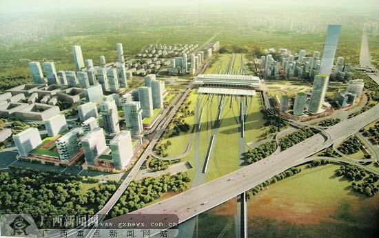 南宁火车东站周边地区城市设计方案:5方案选哪个?
