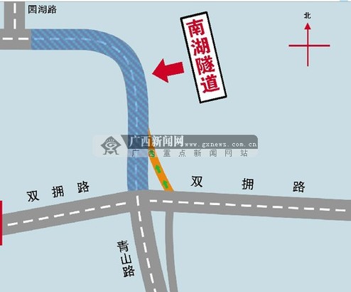 南宁5类车不能往南湖隧道钻 违反者将被罚款扣分