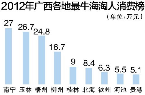 去年广西海淘人均消费1916元 南宁最牛人
