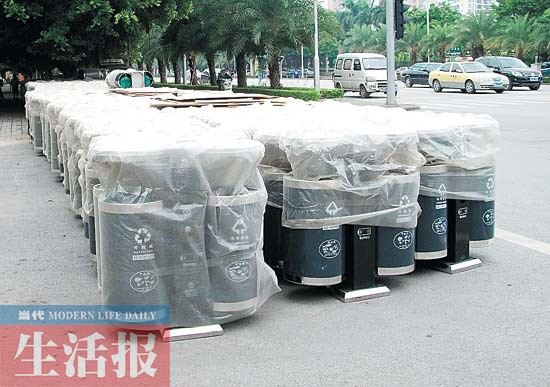 南宁换装新垃圾桶 8000旧垃圾桶何去何从(图)