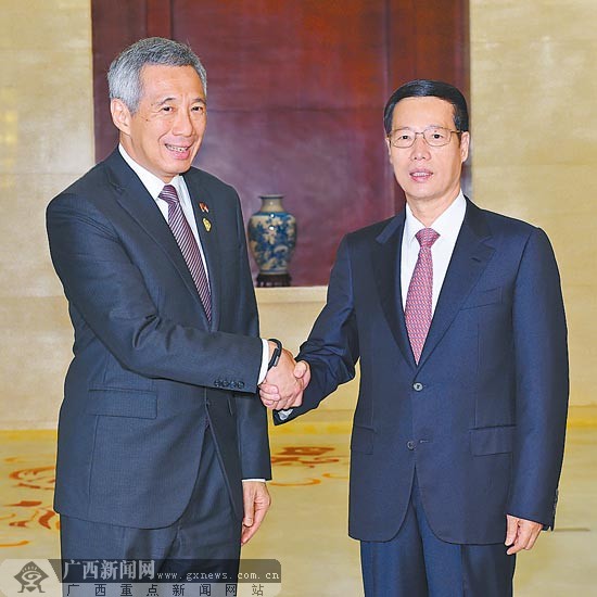 张高丽会见出席第十一届中国-东盟博览会的东盟国家领导人