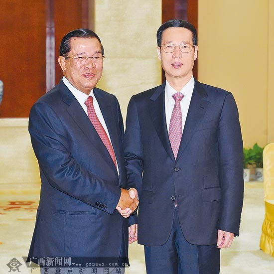 张高丽会见出席第十一届中国-东盟博览会的东盟国家领导人