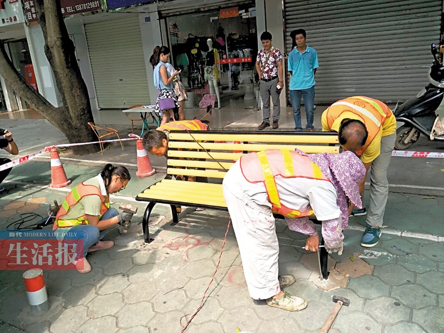 南宁街头将添700多张休闲座椅 市民期盼选位合理